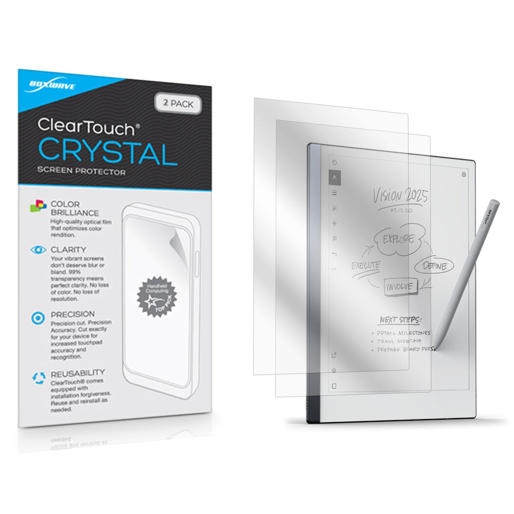 ClearTouch Crystal (2-Pack) - reMarkable 2 Screen Protector