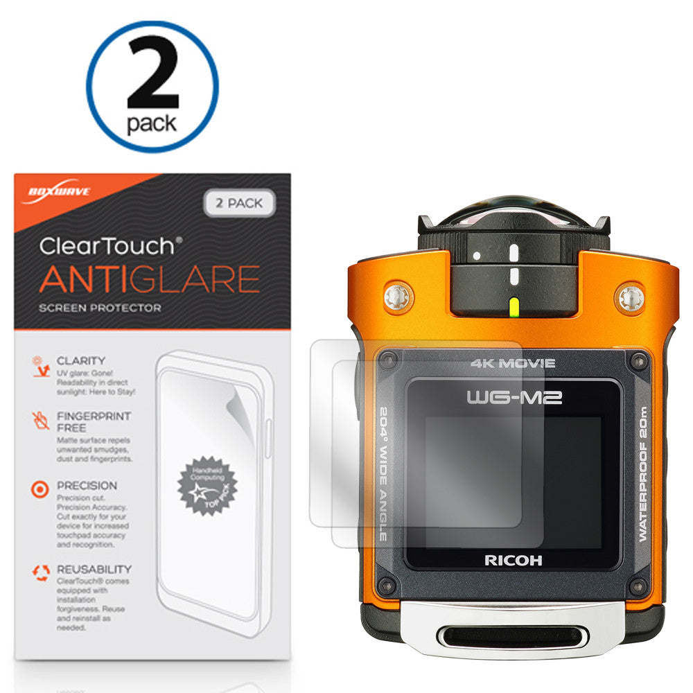 ClearTouch Anti-Glare (2-Pack) - Ricoh WG-M2 Screen Protector