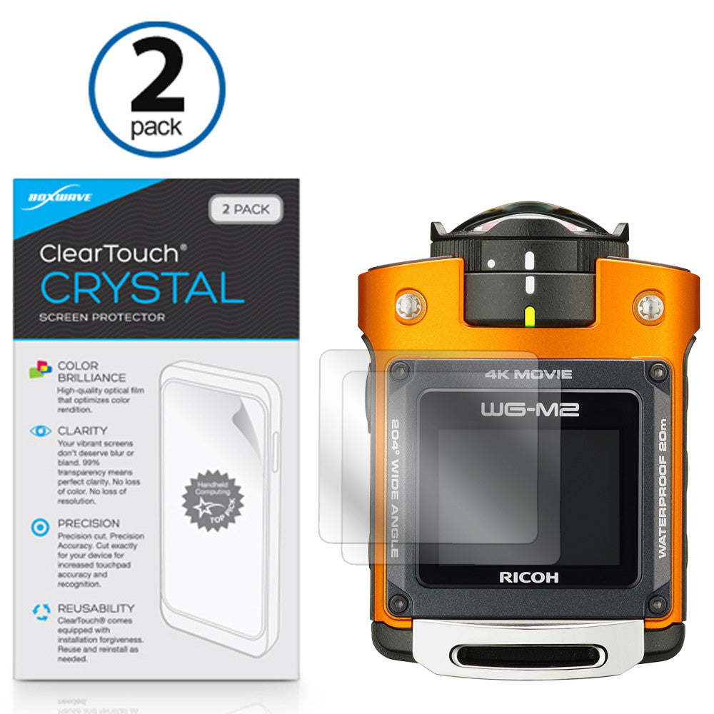 ClearTouch Crystal (2-Pack) - Ricoh WG-M2 Screen Protector