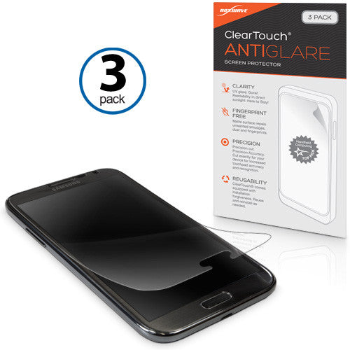 ClearTouch Anti-Glare (3-Pack) - Samsung Galaxy Note 2 Screen Protector