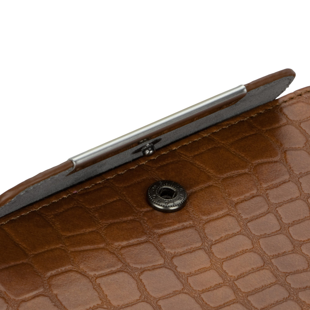 Crocodile Leather Clutch Case - Samsung Galaxy Note 2 Case