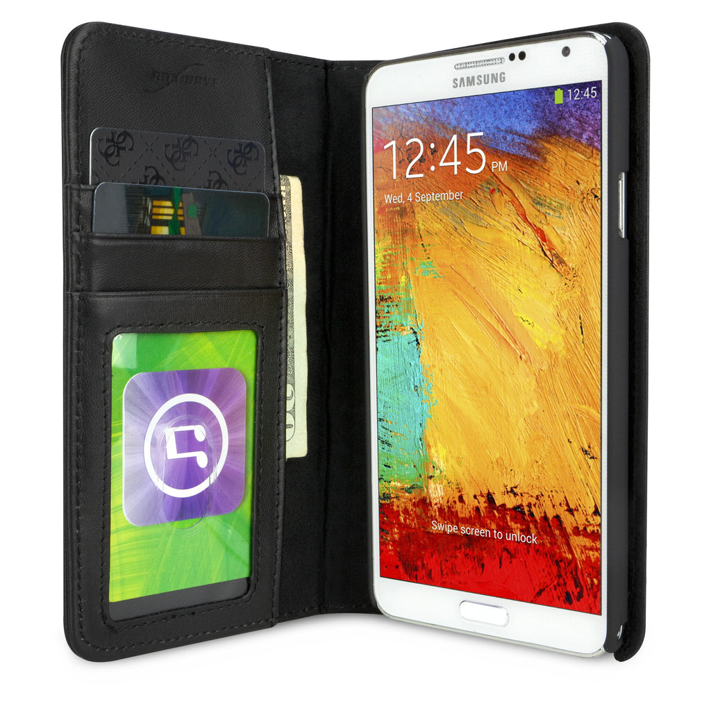 Designio Leather Wallet Case - Samsung Galaxy Note 3 Case