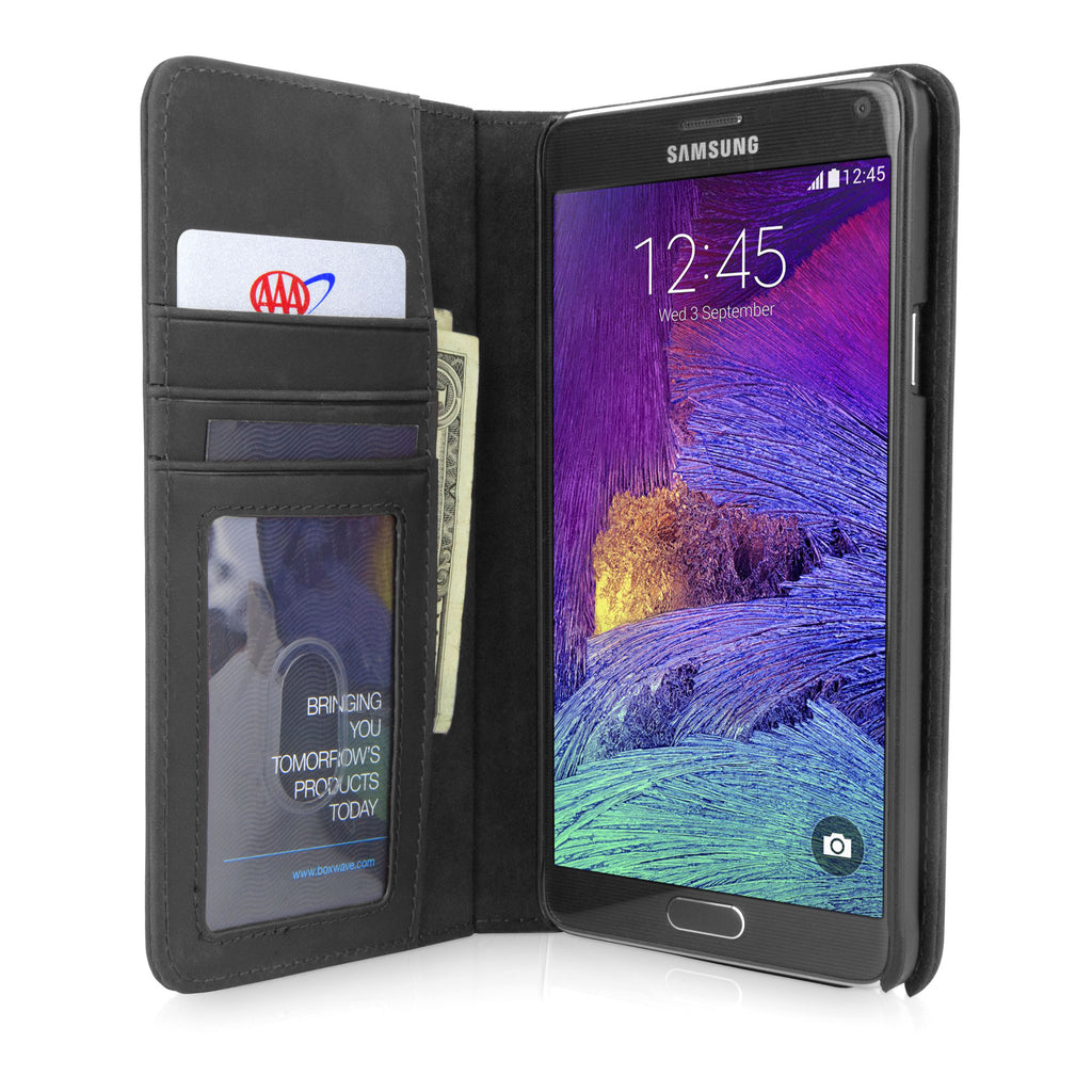 Classic Book Case - Slate Grey - Samsung Galaxy Note 4 Case