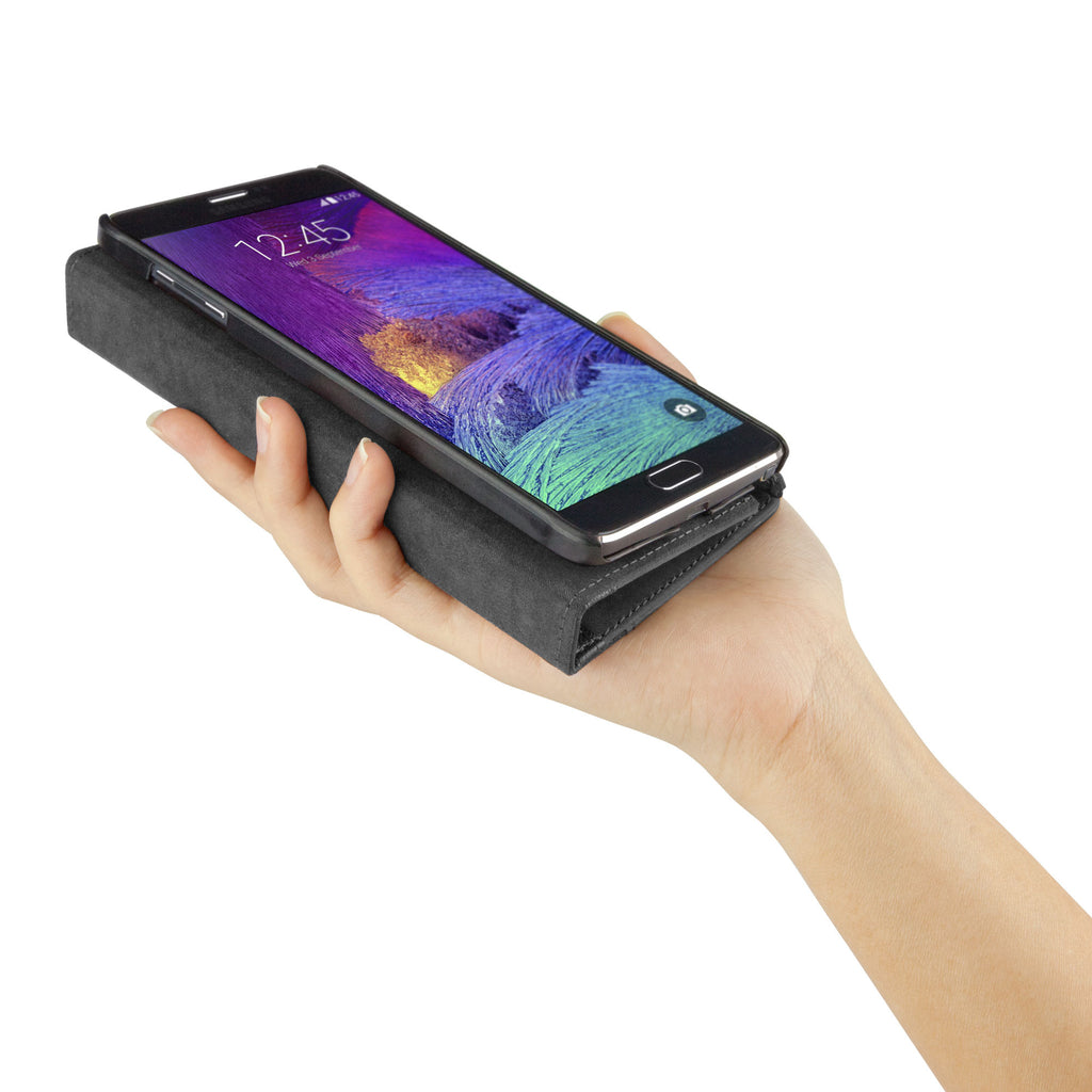 Classic Book Case - Slate Grey - Samsung Galaxy Note 4 Case