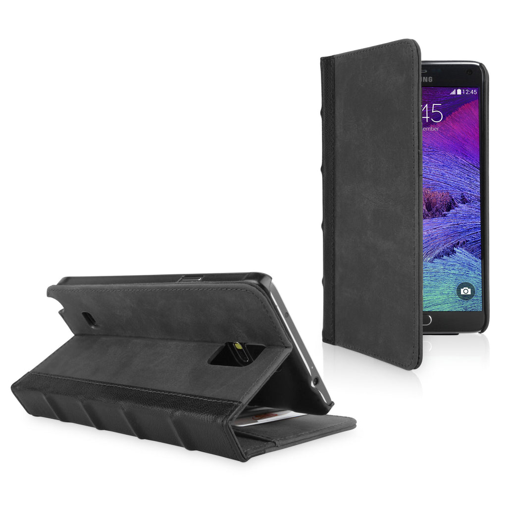 Classic Book Case - Slate Grey - Samsung Galaxy Note 4 Case