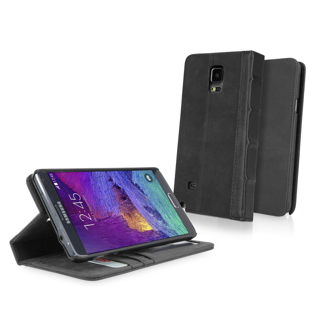 Classic Book Case - Slate Grey - Samsung Galaxy Note 4 Case