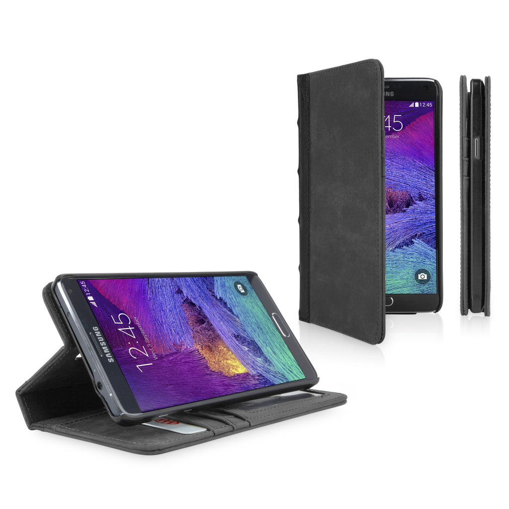 Classic Book Case - Slate Grey - Samsung Galaxy Note 4 Case
