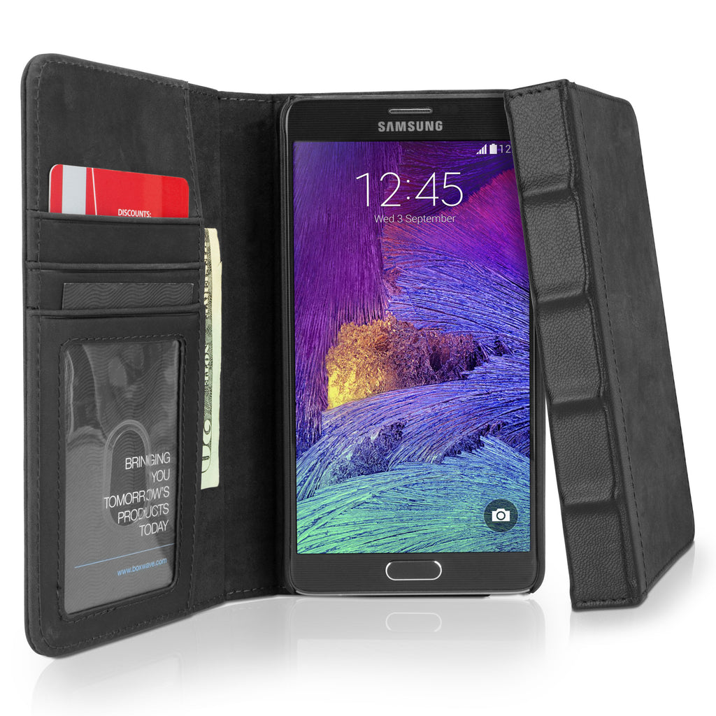 Classic Book Case - Slate Grey - Samsung Galaxy Note 4 Case