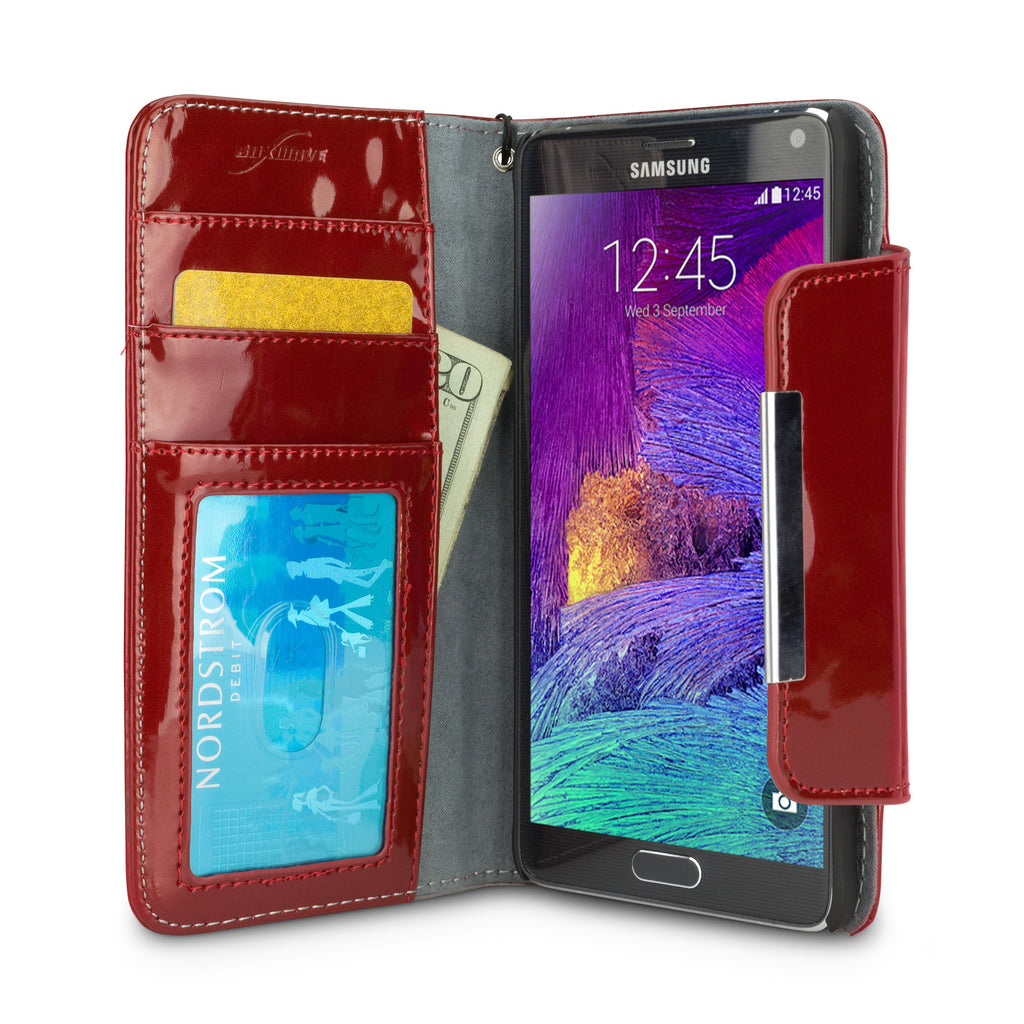Patent Leather Clutch Case - Samsung Galaxy Note 4 Case