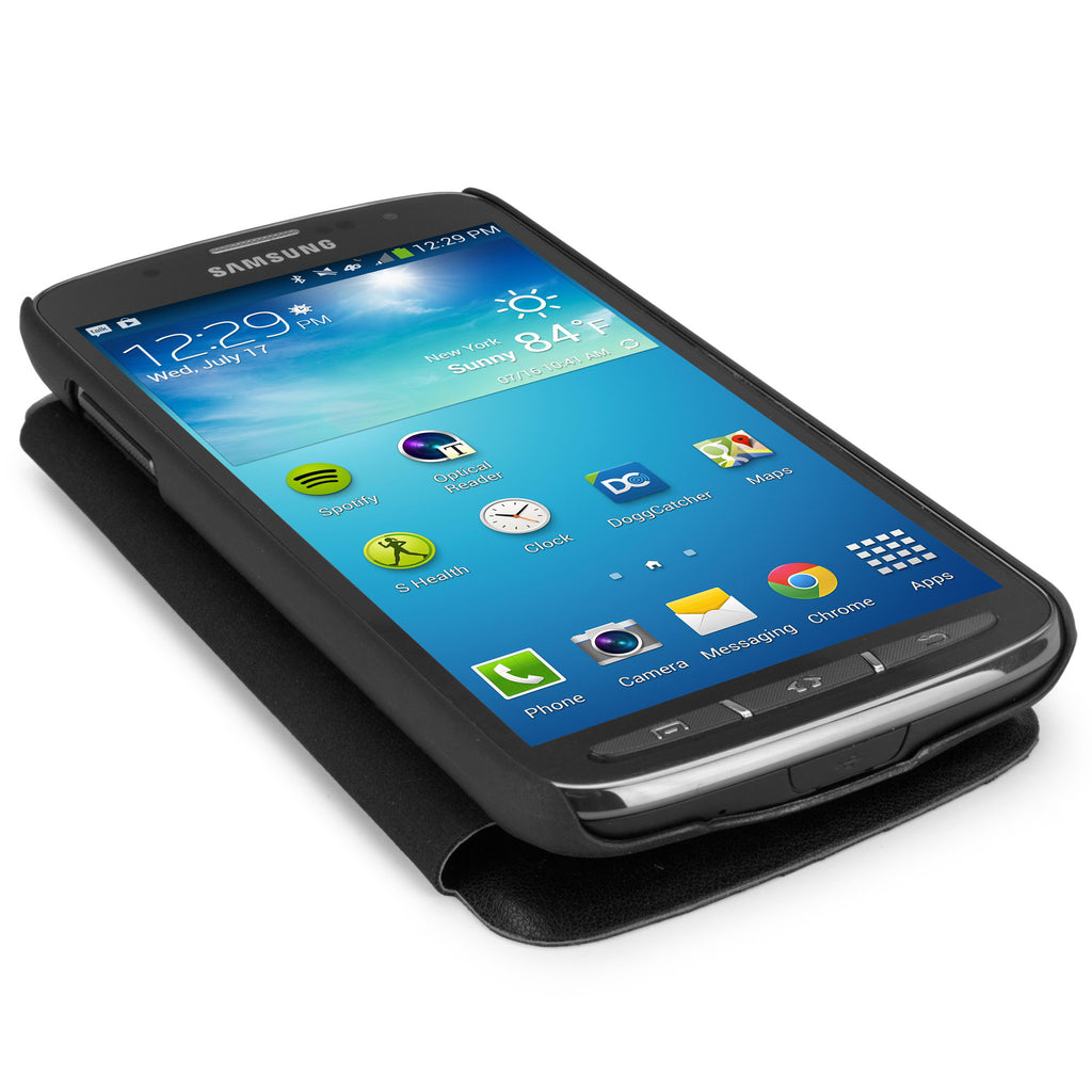 SlimFlip Leather Case - Samsung Galaxy S4 Active Case