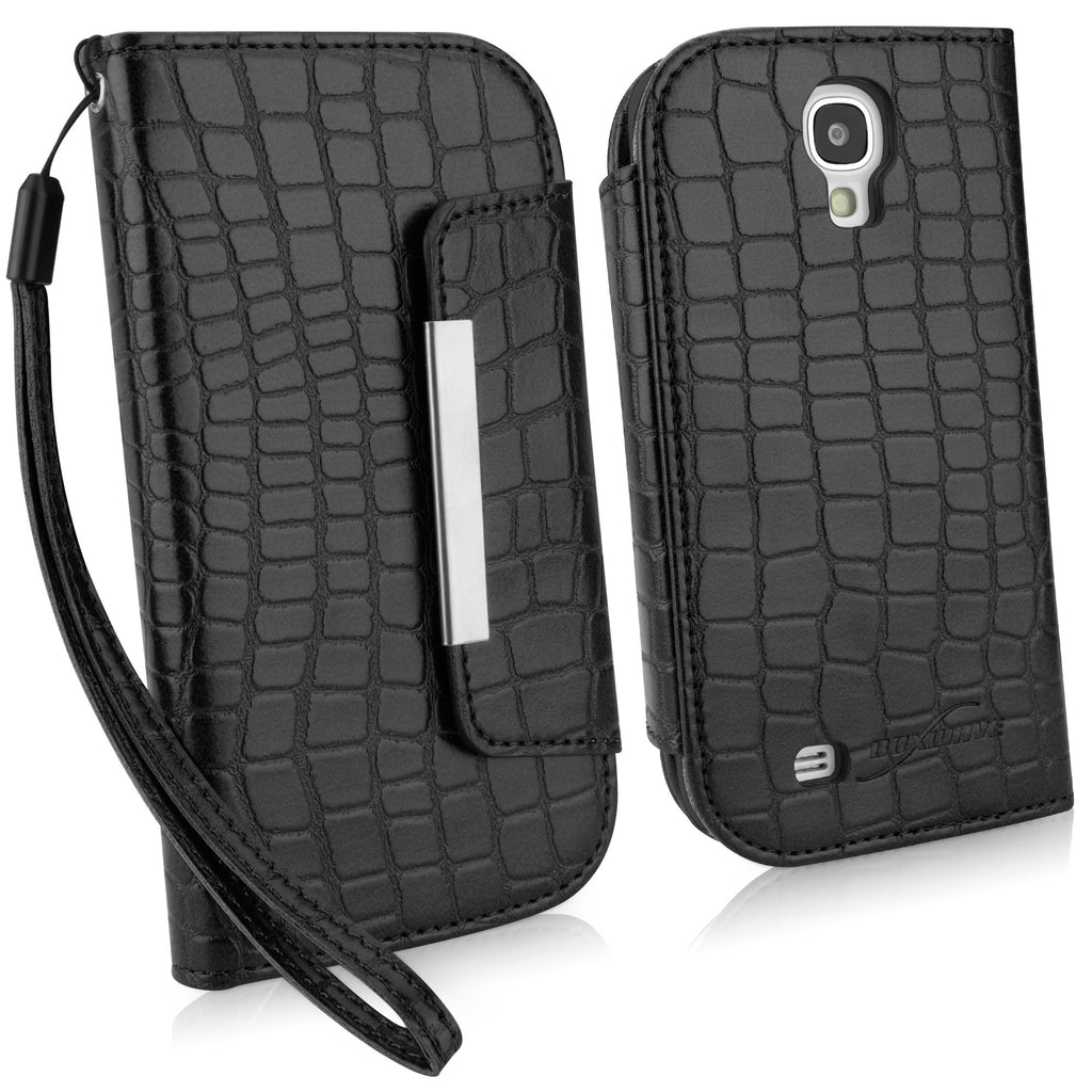 Crocodile Leather Clutch Galaxy S4 Case