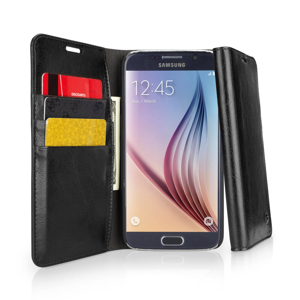Designio Leather Wallet Case - Samsung Galaxy S6 Case