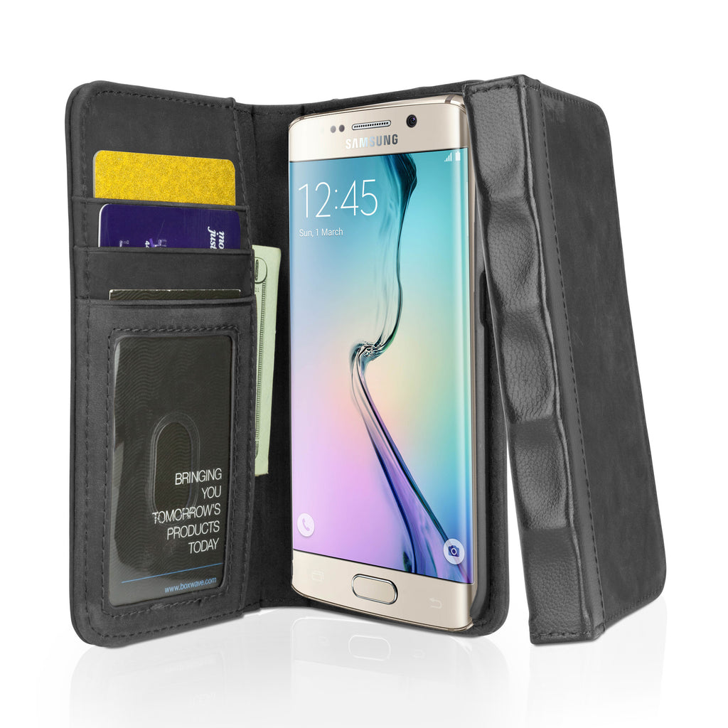 Classic Book Case - Slate Grey - Samsung Galaxy S6 Edge Case