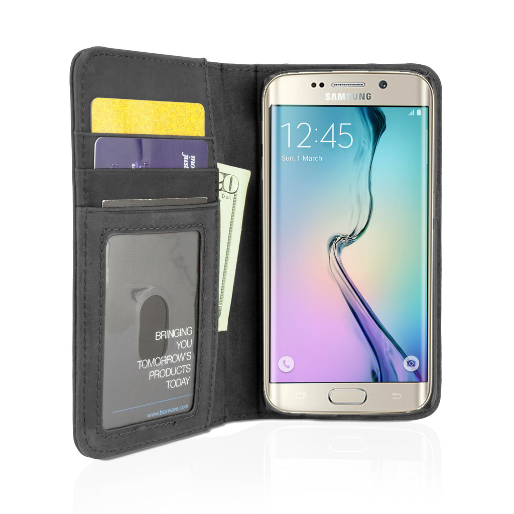 Classic Book Case - Slate Grey - Samsung Galaxy S6 Edge Case