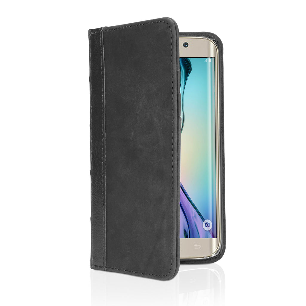 Classic Book Case - Slate Grey - Samsung Galaxy S6 Edge Case