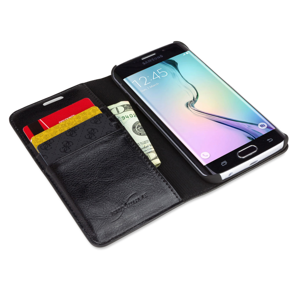 Designio Leather Wallet Case - Samsung Galaxy S6 Edge Case