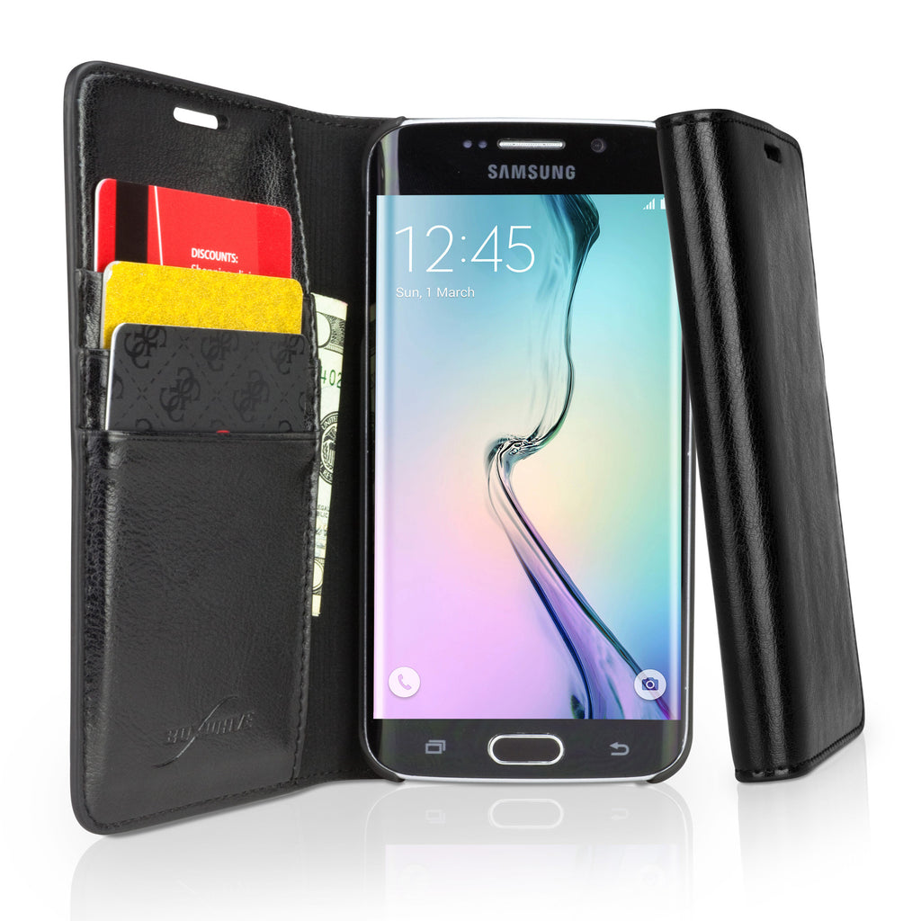 Designio Leather Wallet Case - Samsung Galaxy S6 Edge Case