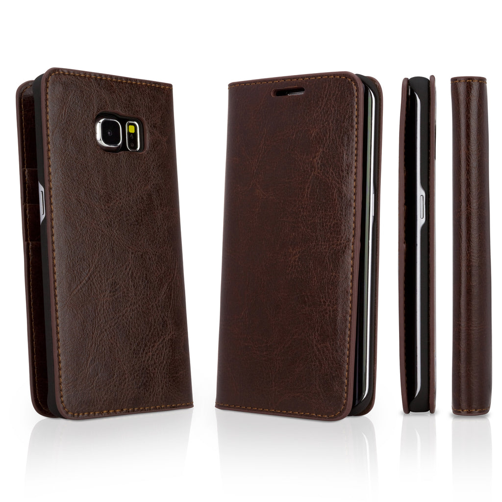 Designio Leather Wallet Case - Samsung Galaxy S6 Edge Case