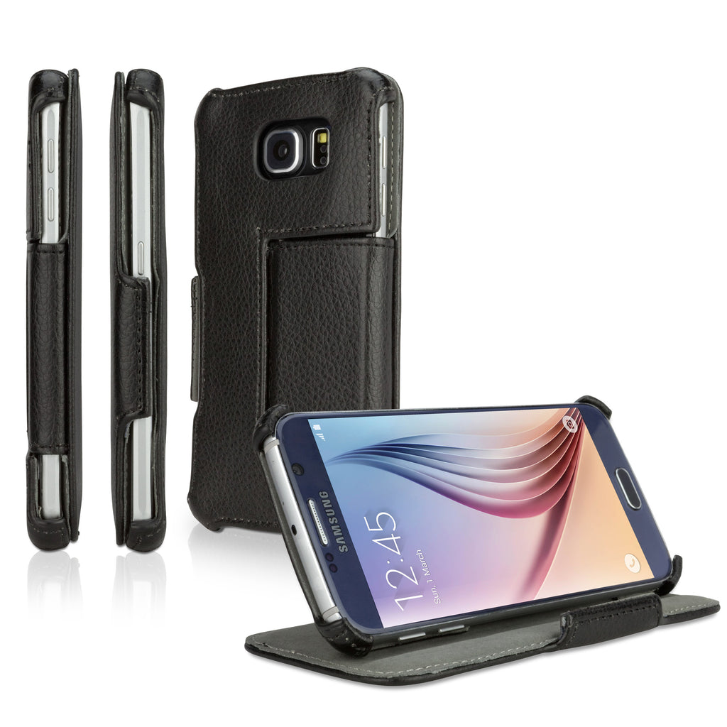 Leather Galaxy S6 Book Jacket