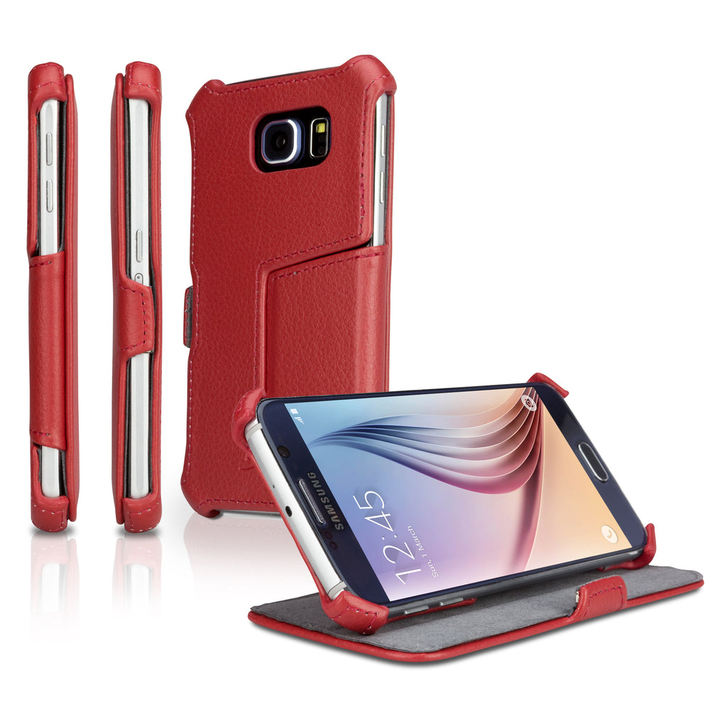 Leather Galaxy S6 Book Jacket