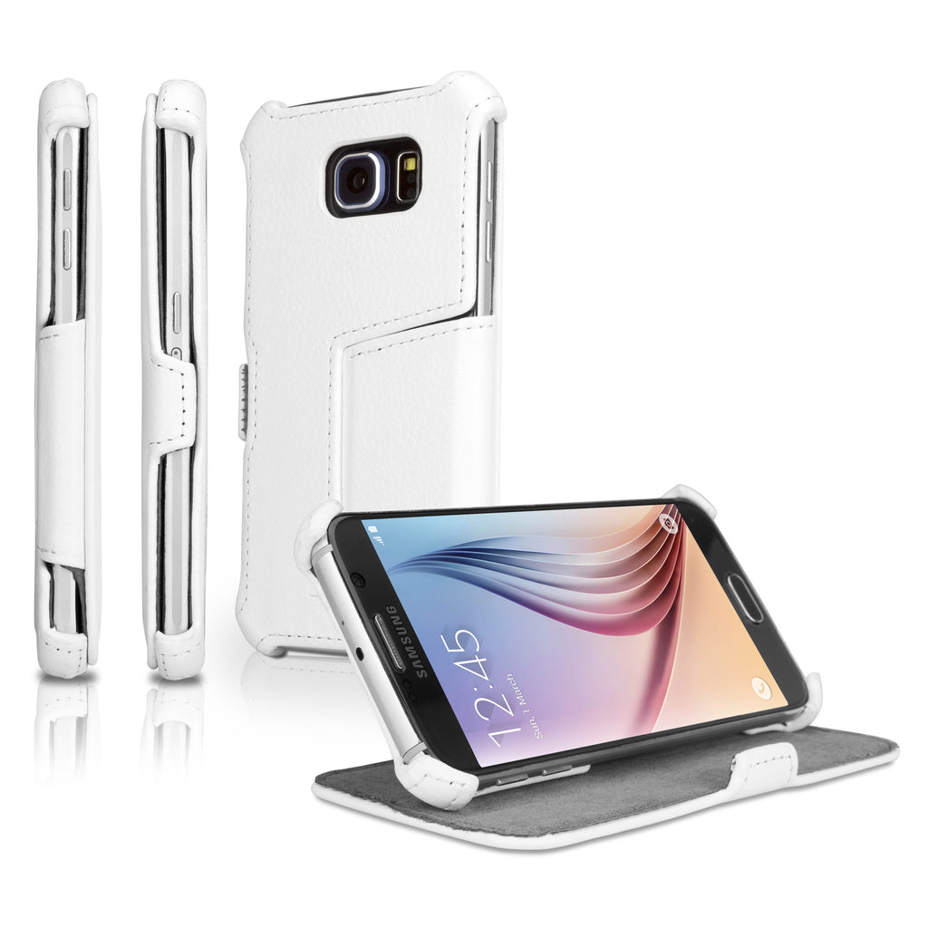 Leather Galaxy S6 Book Jacket