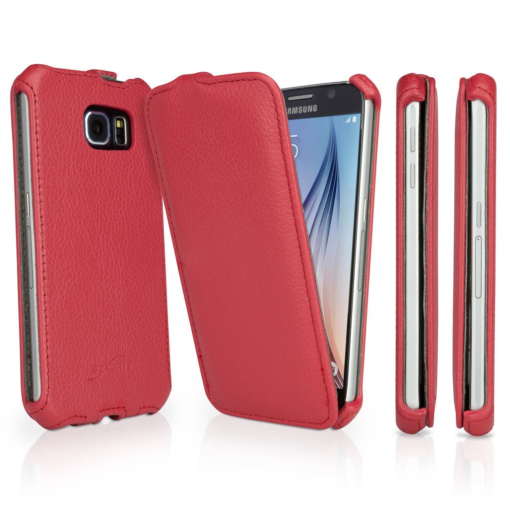 Leather Flip Case - Samsung Galaxy S6 Case