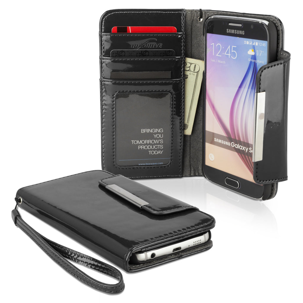 Patent Leather Clutch Case - Samsung Galaxy S6 Case