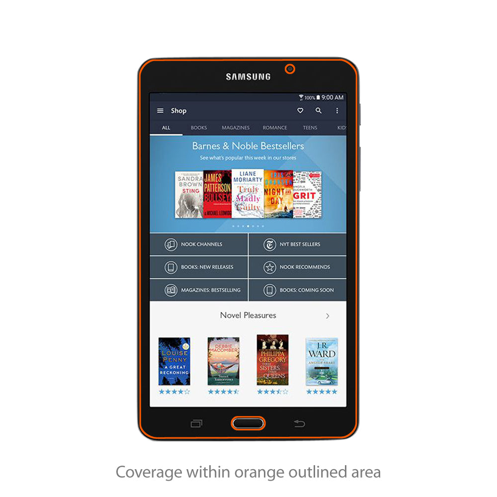 ClearTouch Crystal (2-Pack) - Samsung Galaxy Tab A NOOK Screen Protector