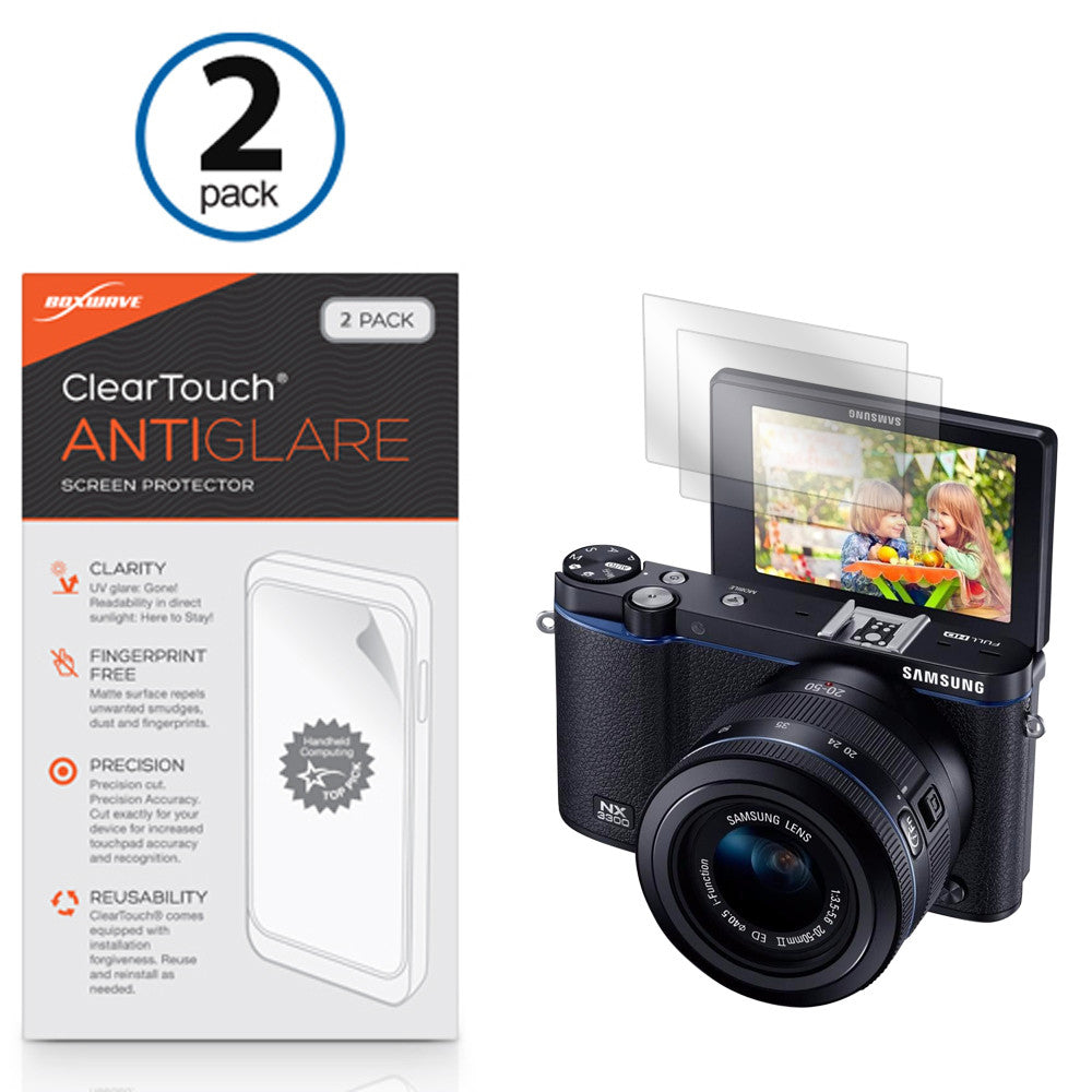 ClearTouch Anti-Glare (2-Pack) - Samsung NX3300 Screen Protector
