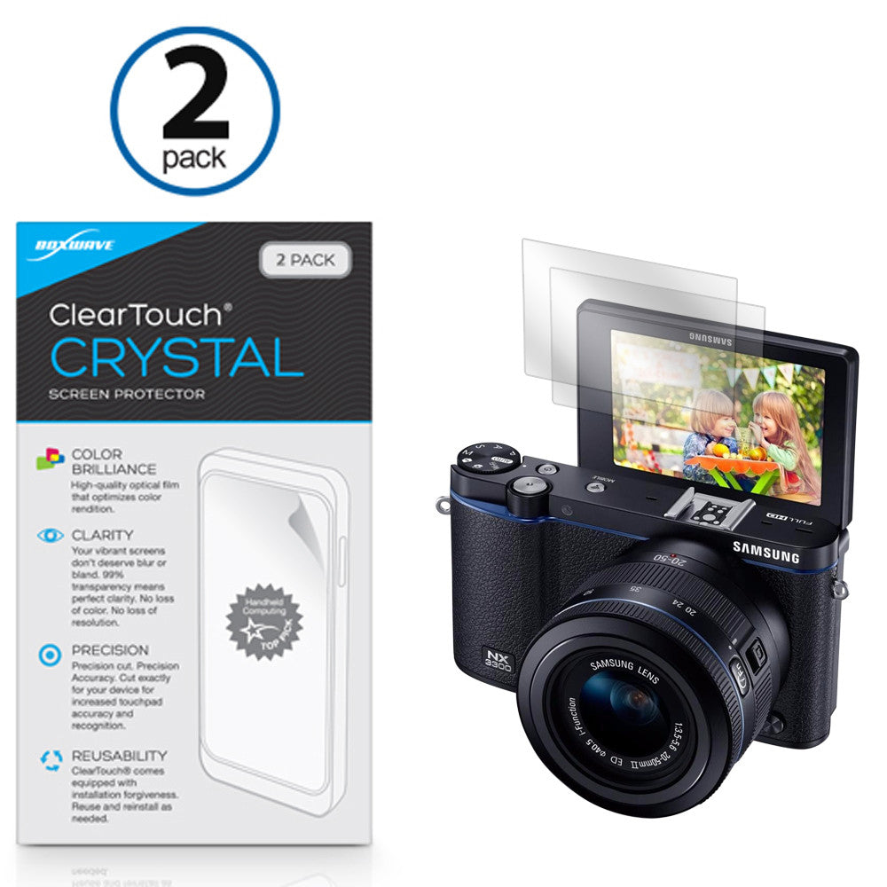 ClearTouch Crystal (2-Pack) - Samsung NX3300 Screen Protector