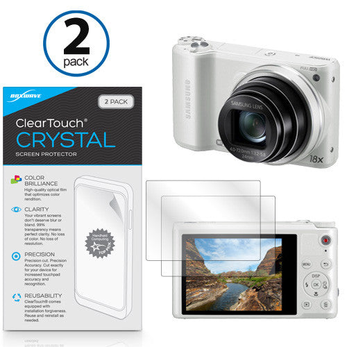 ClearTouch Crystal (2-Pack) - Samsung WB250 Screen Protector