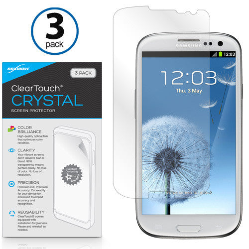 ClearTouch Crystal (3-Pack) - Samsung Galaxy S3 Screen Protector