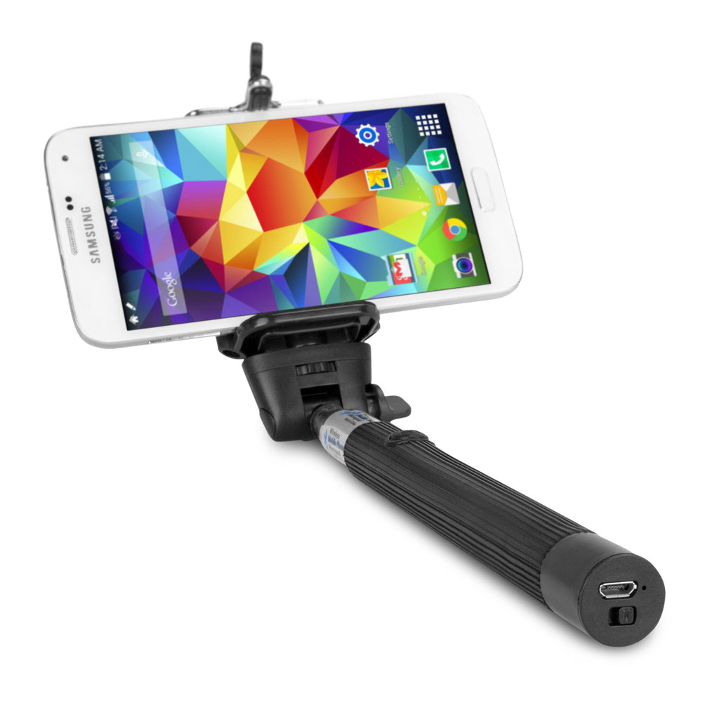 SelfiePod with Bluetooth Shutter Button - Apple iPhone 4 Stand and Mount