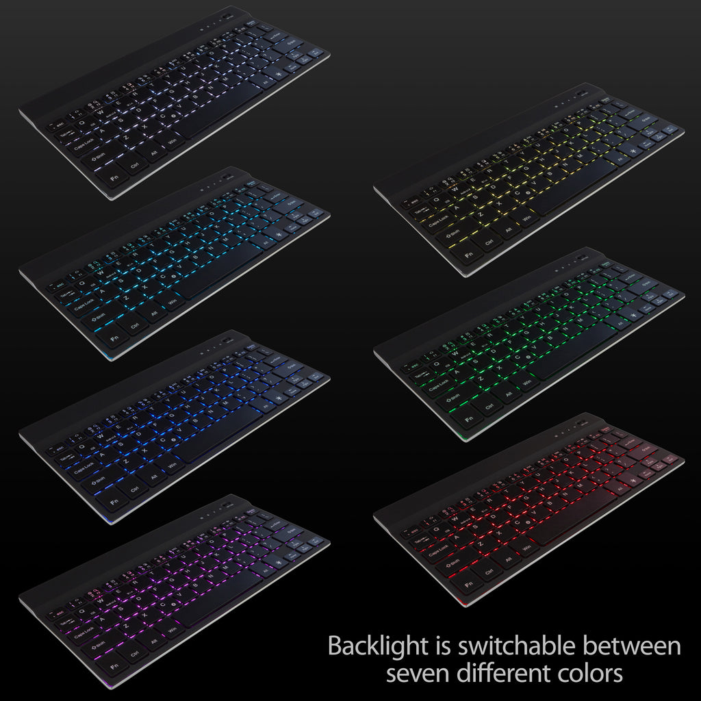 SlimKeys Bluetooth Keyboard - with Backlight - Samsung Galaxy Keyboard