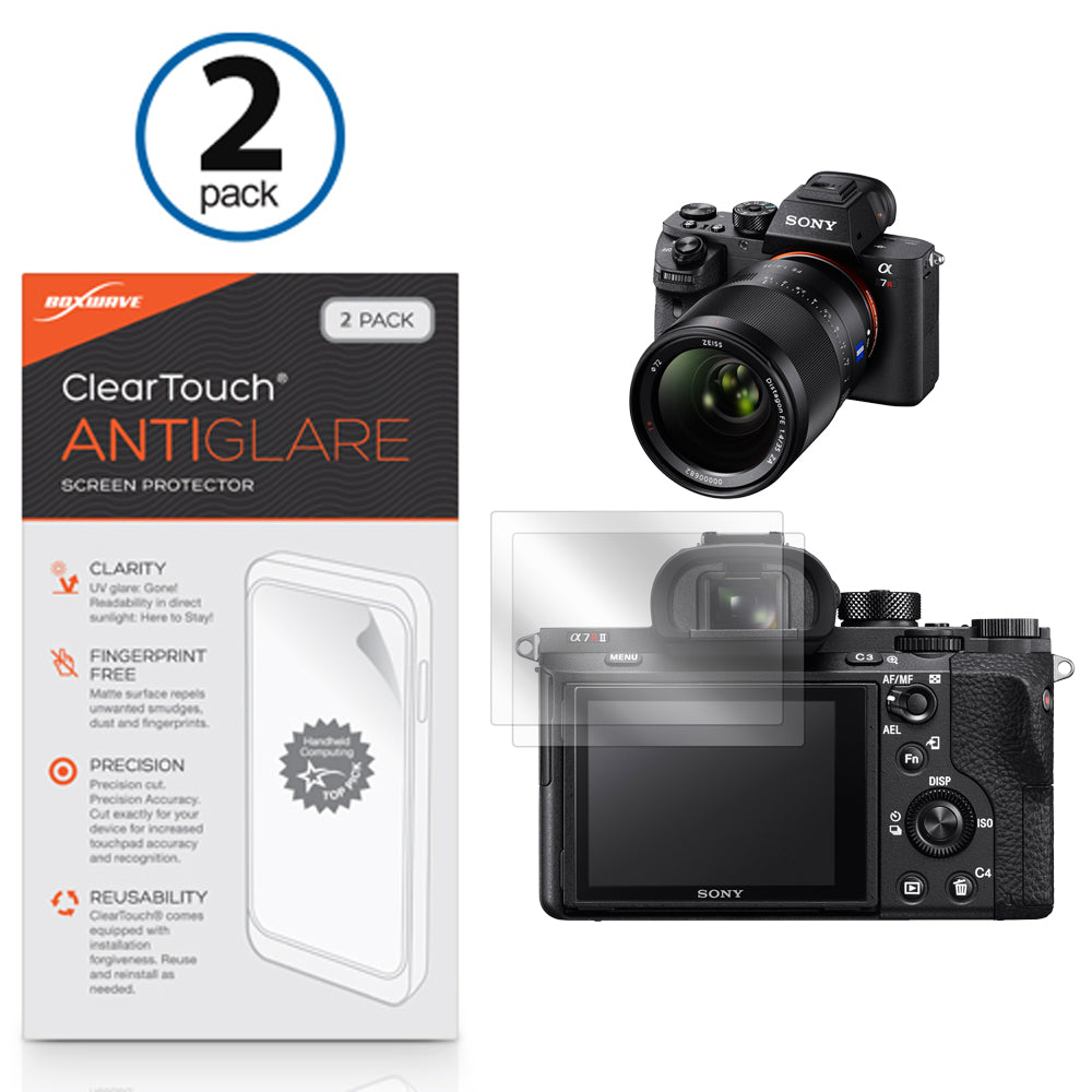 ClearTouch Anti-Glare (2-Pack) - Sony Alpha 7R II Screen Protector