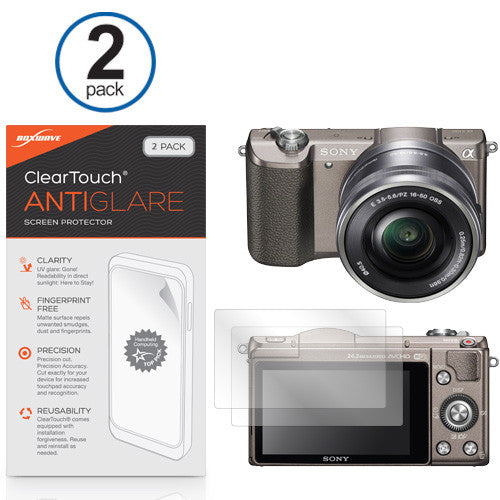 ClearTouch Anti-Glare (2-Pack) - Sony Alpha a5100 Screen Protector