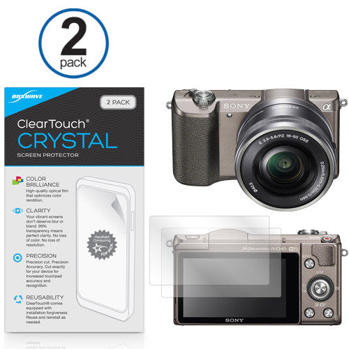 ClearTouch Crystal (2-Pack) - Sony Alpha a5100 Screen Protector