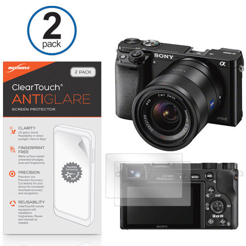 ClearTouch Anti-Glare (2-Pack) - Sony Alpha a6000 Screen Protector