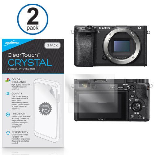 ClearTouch Crystal (2-Pack) - Sony Alpha a6300 Screen Protector