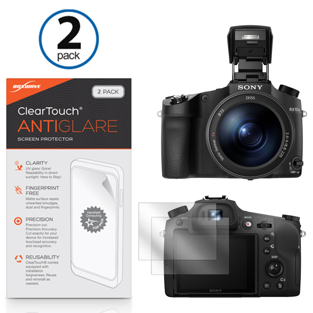 ClearTouch Anti-Glare (2-Pack) - Sony CyberShot DSC-RX10 Screen Protector