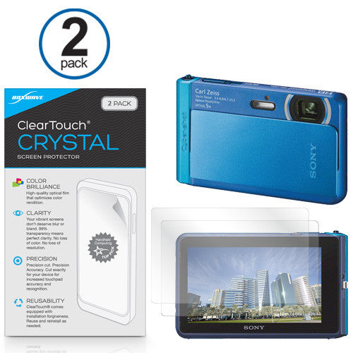 ClearTouch Crystal (2-Pack) - Sony Cyber-shot DSC-TX30 Screen Protector