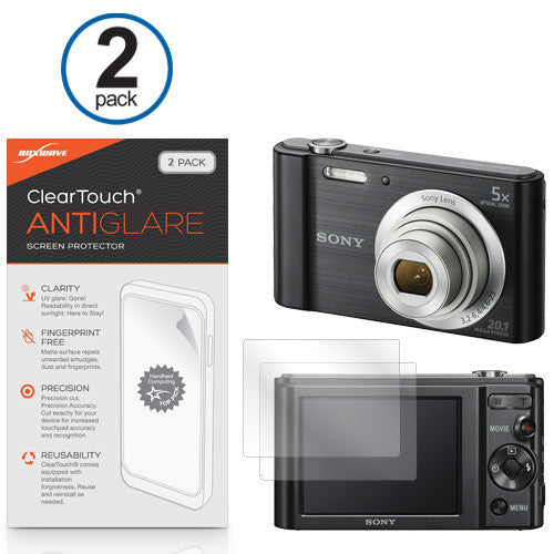ClearTouch Anti-Glare (2-Pack) - Sony Cyber-shot DSC-W800 Screen Protector