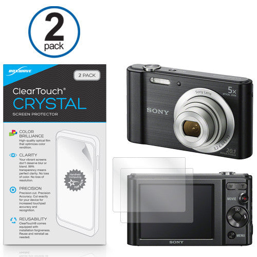 ClearTouch Crystal (2-Pack) - Sony Cyber-shot DSC-W800 Screen Protector