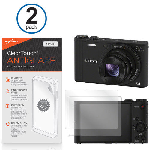 ClearTouch Anti-Glare (2-Pack) - Sony Cyber-shot DSC-WX350 Screen Protector