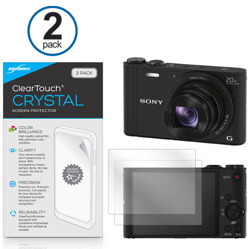 ClearTouch Crystal (2-Pack) - Sony Cyber-shot DSC-WX350 Screen Protector