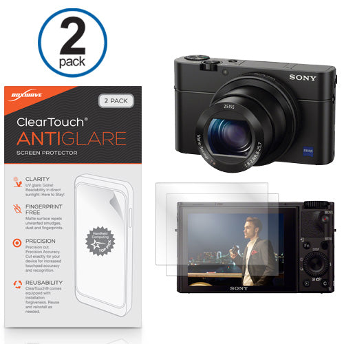 ClearTouch Anti-Glare (2-Pack) - Sony DSC-RX100M3 Screen Protector