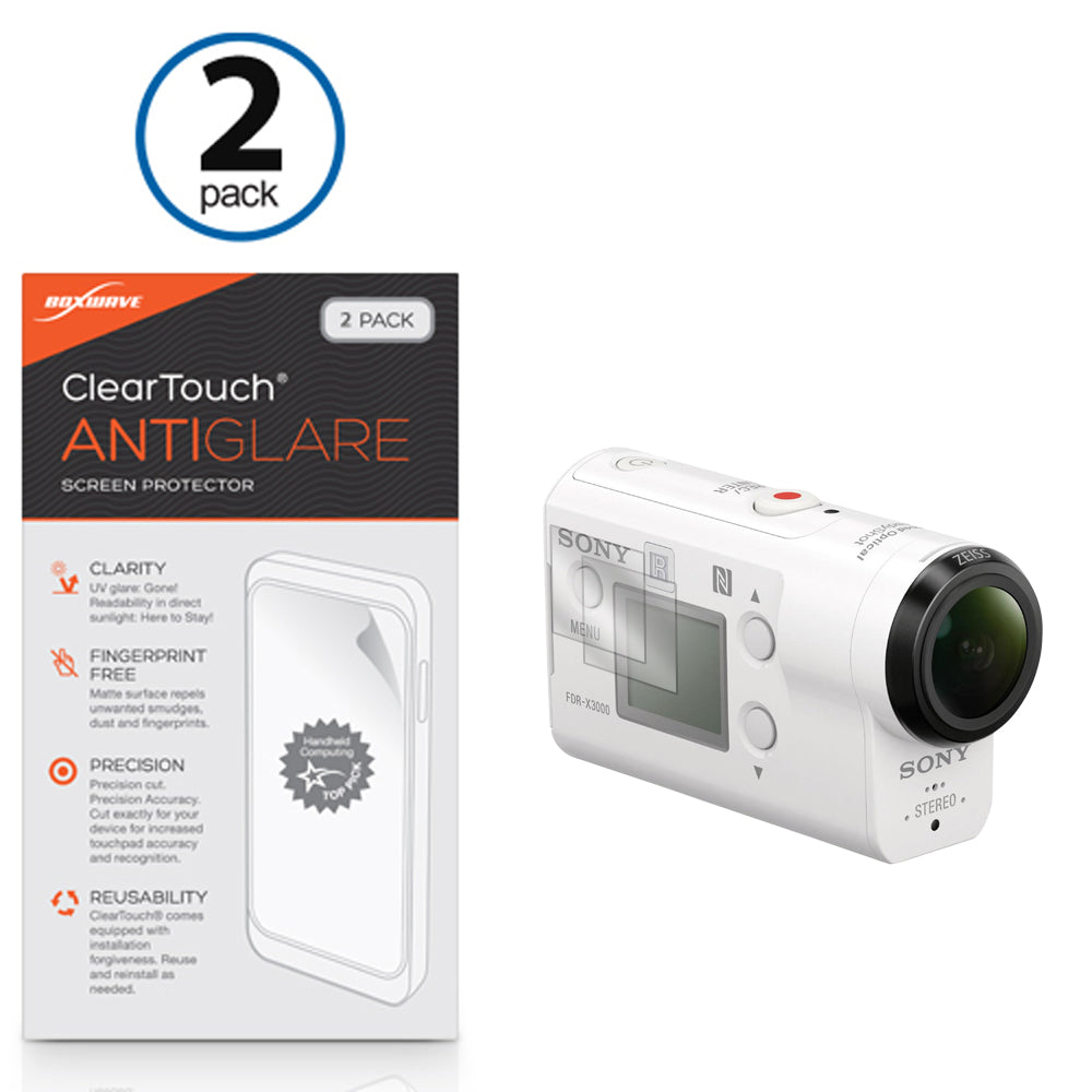 ClearTouch Anti-Glare (2-Pack) - Sony FDR-X3000 Screen Protector