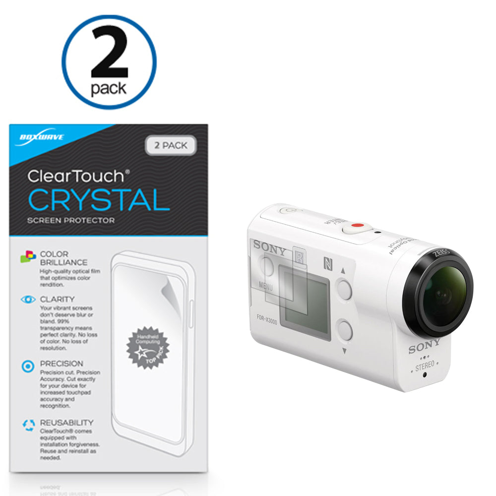ClearTouch Crystal (2-Pack) - Sony FDR-X3000 Screen Protector