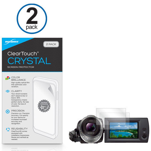ClearTouch Crystal (2-Pack) - Sony HDR-CX330 Screen Protector