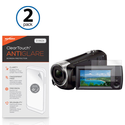 ClearTouch Anti-Glare (2-Pack) - Sony HDR-CX405 Screen Protector